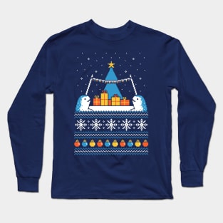 Christmas Narwhals Long Sleeve T-Shirt